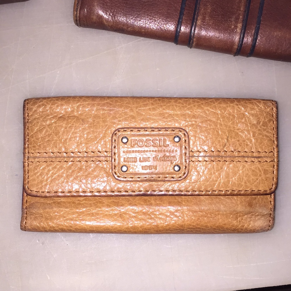 Fossil leather wallet